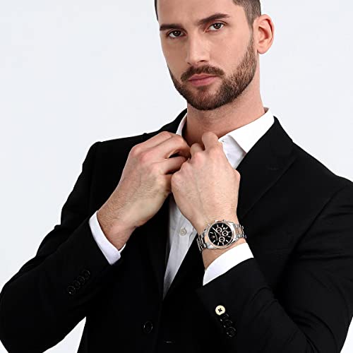 Maserati Stainless Steel Classic Chronograph|Date|Small Seconds Analog Dial Color Black Men Watch - R8853151002, Multi-Color Band - Image 4