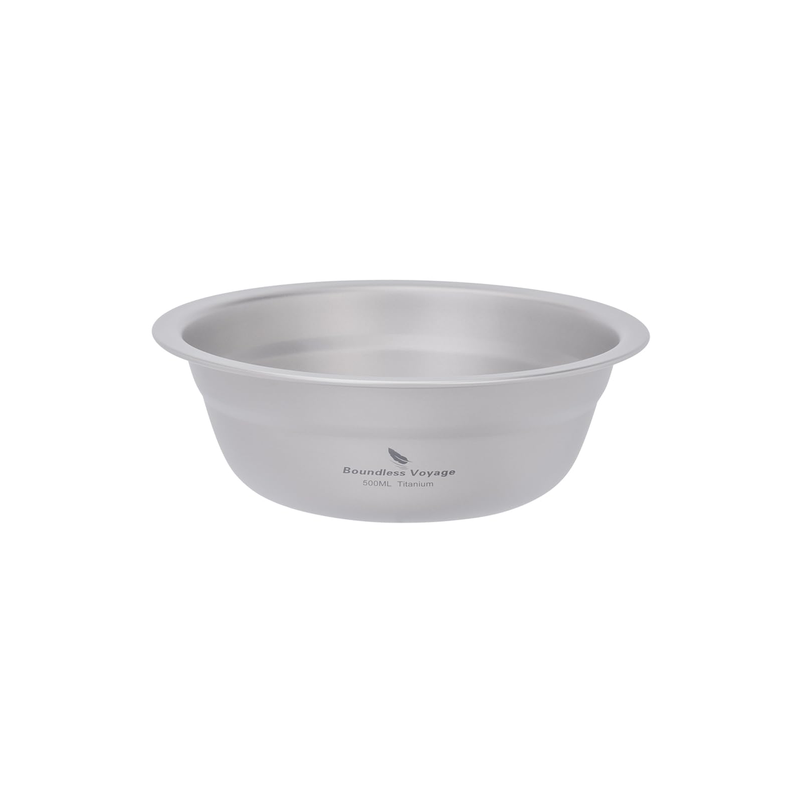 Boundless Voyage Camping Plate Titanium Pan Dish Bowls Set Ultralight Dinner Plate Stackable Tableware Set for Outdoor Home Kitchen Ti1144T 500ml