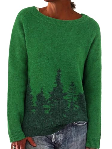 ONLYSTORY Womens Fair Isle Sweaters Fall Winter...