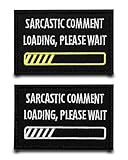 Sarcastic Comment Loading Pleas Wait Divertido parche de nailon bordado gancho bucle táctico militar desmontable parche apliques para ropa, mochilas, chaleco, sombrero, chaqueta, camiseta, vaquero