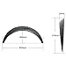 Fender Flares Compatible With Universal 70mm Thickness, V2 Matte Black Polyurethane PU Rear Flares 2 Piece 70mm by IKON MOTORSPORTS, 2016