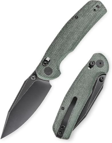 TRIVISA Pocket Knife, 3.34'' 14C28N Blade Folding Knife for EDC