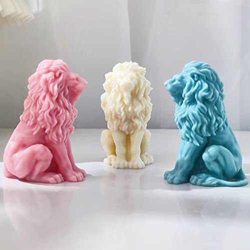 3D Lion Candle Mold Animal Mold Lion Mold Silicone Mold For Resin Candle Mold Clay Mold Handmade Candle Mold Candle Making Mold Bubble Resin Making Molds Craft Supplies Animal Mold #TOP2