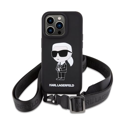 Coque iPhone 15 Pro Max Karl Lagerfeld Ikonik luxe en silicone rigide