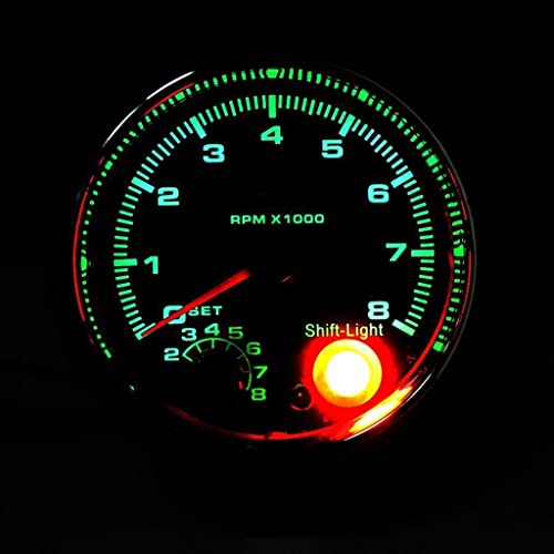 Kokiya Tacômetro Tacômetro de Carro 95mm 0-8000RPM 7