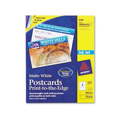 Cartes postales jet d'encre 4x6 blanc vierge pour impression photo 2 par feuille
