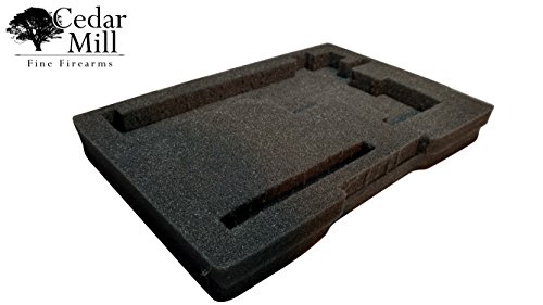 Cedar Mill Fine Firearms Replacement Pick & Pluck Foam Insert Closed Cell Cubed Blocks High-Density Thick Padding Sheet For Pistol And Handgun Storage Box Accessories Hard Gun Case #TOP5