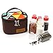 BrilliantDay Equipo de cocinar al Aire Libre Aceite de vinagre Dispensador Set de Botella Equipo de Barbacoa Set de Cruet de Salsa de 6 Dispensing Portable Frasco de Aceite para Camping Barbacoa#4