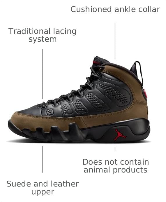 Image of Nike Air Jordan 9 Retro GS Boys Shoes