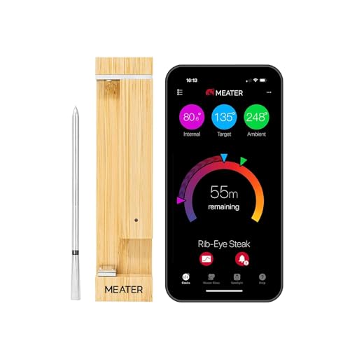 MEATER PRO (Formerly MEATER 2 Plus) – Wireless Smart Meat Thermometer with Bluetooth & WiFi, Long Range, Dual Sensors for Indoor & Outdoor Cooking – Perfect for BBQ, Grilling, Oven, and Smoker