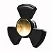 TI-EDC Fidget Spinner Toy - Premium Titanium Tri-Spinner with Replaceable Stainless Steel Ceramic Hybrid Bearing, EDC Focus Toy To Relieve Anxiety, Stress and Boredom - The Nucleus Black
