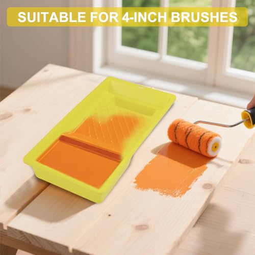 NCTNCX 5 Stück Farbwannen 15 x 28 cm, Farbschale aus Kunststoff, Lackierwanne für Wandfarbe, Malerzubehör, Paint Tray, Farbe Tray