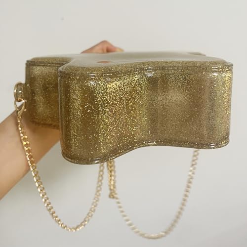 Image of Women's Mini Star Tote Bag, Women's Cute PU Leather Hobo Bag Chic Star Crossbody