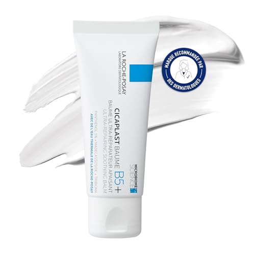 La Roche-Posay - Cicaplast Baume B5 - Crème Cicatrisante Réparatrice et Apaisante - Crème Visage et Corps Enrichie en Vitamine B5 & Beurre de Karité - Soin...