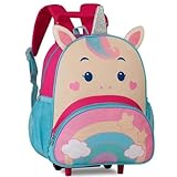 Mochila Rodinha Clio Pets Unicórnio Rosa 13'' - Clio Style