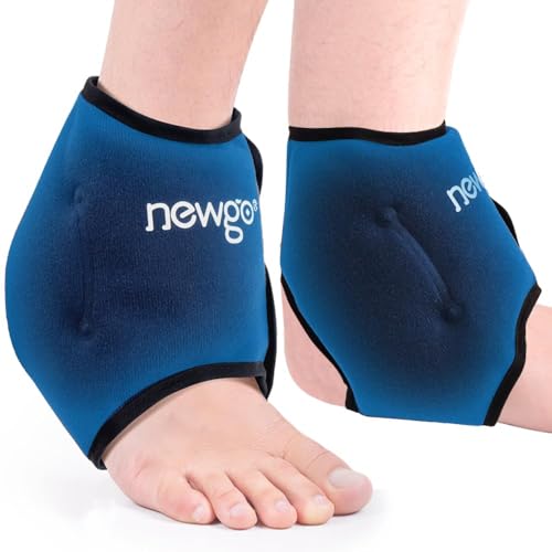 NEWGO Knöchel-Kühlbandage Knöchelgelenkbandage mit Kühlgel Wärme-Kälte-Therapie bei Knöchelrheuma Chemotherapie, Knöchelschmerzen, Einheitsgröße