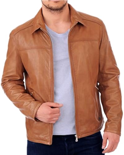 Slimfit Boys Brown Quilted Leather Jacket – Antique-Inspired Everyday Fashion
