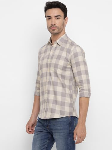 Image of Allen Cooper Checks Shirts for Men - 100% Cotton Comfort Fit Casual and Formal Shirt - Breathable, Soft, Classic Style (Multiple Colors)