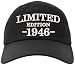 Cap 1938-80th Birthday Gift, Limited Edition 1938 All Original Parts Baseball Hat 1938-EM-0001-Black