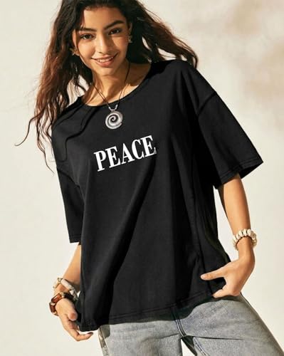 Image of AUSK Womens Cotton T-Shirts || Oversized T Shirts