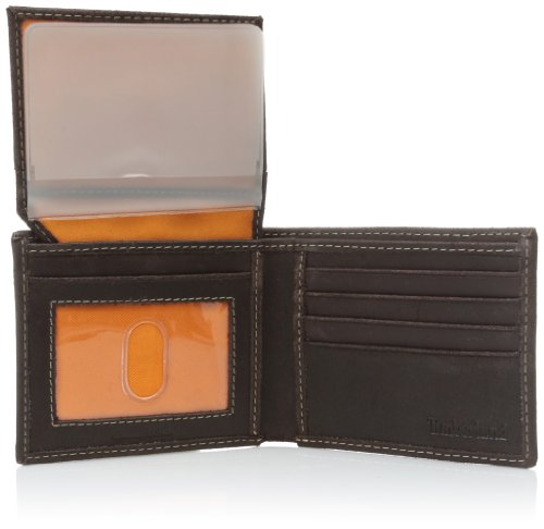 Timberland Mens Leather With Attached Flip Pocket Travel Accessory Bi Fold Wallet, Brown (Delta), One Size Us #TOP3