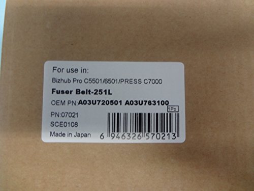 A03U736100 Fusing Belt 251L For Bizhub Pro C5500 C5501 C6500 C6501 C65Hc #TOP2