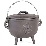 Aus Gusseisen Gusseisen Kessel Penta Pot Hexen Zauber Halloween Wicca Pagan 12cm
