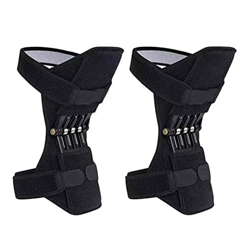 Rodillera transpirable para senderismo, soporte para articulaciones de resorte, reduce la presión de la rodilla para escalar la rodilla, hacer sentadillas