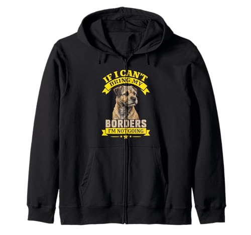 Humor del Propietario de Border Terrier si no Puedo traer mis fronteras Sudadera con Capucha