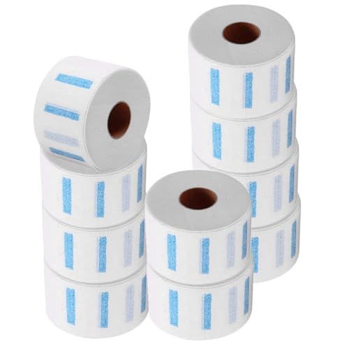 EXQUIMEUBLE 10ロール 防染膏用伸縮性ヘアスリングネックストリップ 使い捨て理髪店ネックペーパー 散髪時の染料防止と髪の毛キャッチに