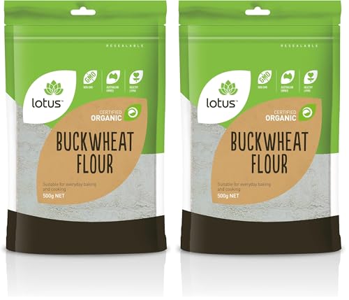 Lotus Organic Buckwheat Flour, 500 g (Pack of 2)