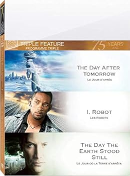 DVD Three Feature Films: The Day After Tomorrow/ The Day the Earth Stood Still/ I,robot Book