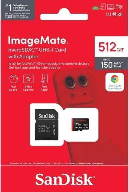 Amazon.com: SanDisk 512GB ImageMate microSDXC UHS I Memory Card