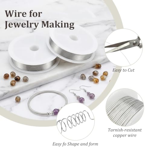 Image of PATPAT 3Rolls 24M*0.5mm Steel Wires Metal Wire for Craft Jewellery Making