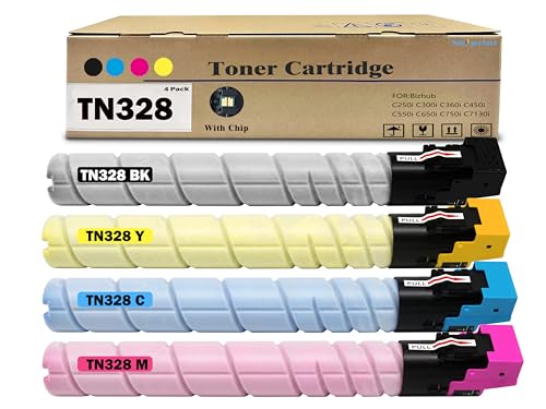 SkyPrint TN328 TN-328 Toner Cartridge TN328K TN328C TN328M TN328Y Compatible Konica Minolta TN328 Toner use for Konica Minolta Bizhub C250i C300i C360i Printer