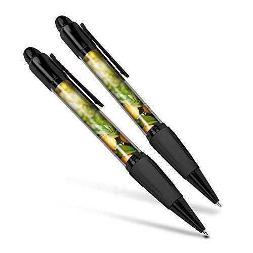 Beautiful and comfortable Set of 2 Matching Pens - Orange Tree Healthy Fruit Food #3538