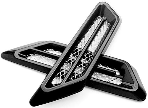 (MBK) ダミーダクト ブラック 左右セット 貼るだけ イメチェン 簡単 汎用 外装 エアロ 改造 ドレスアップ お手軽 メッシュ