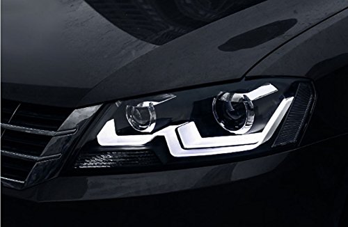 GOWE Stylizacja samochodu do VW Lavida 2012-2014 do Volkswagen Lavida czołowa lampa LED soczewki DRL podwójny strumień H7 HID Xenon bi obiektyw ksenonowy temperatura barwowa: 8000 K Moc: 55 W
