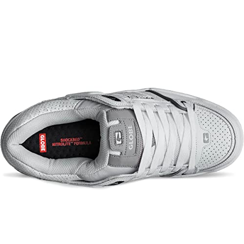 Image of Globe Men's Tilt Skate Shoe, White /Charcoal /Grey, 9.5