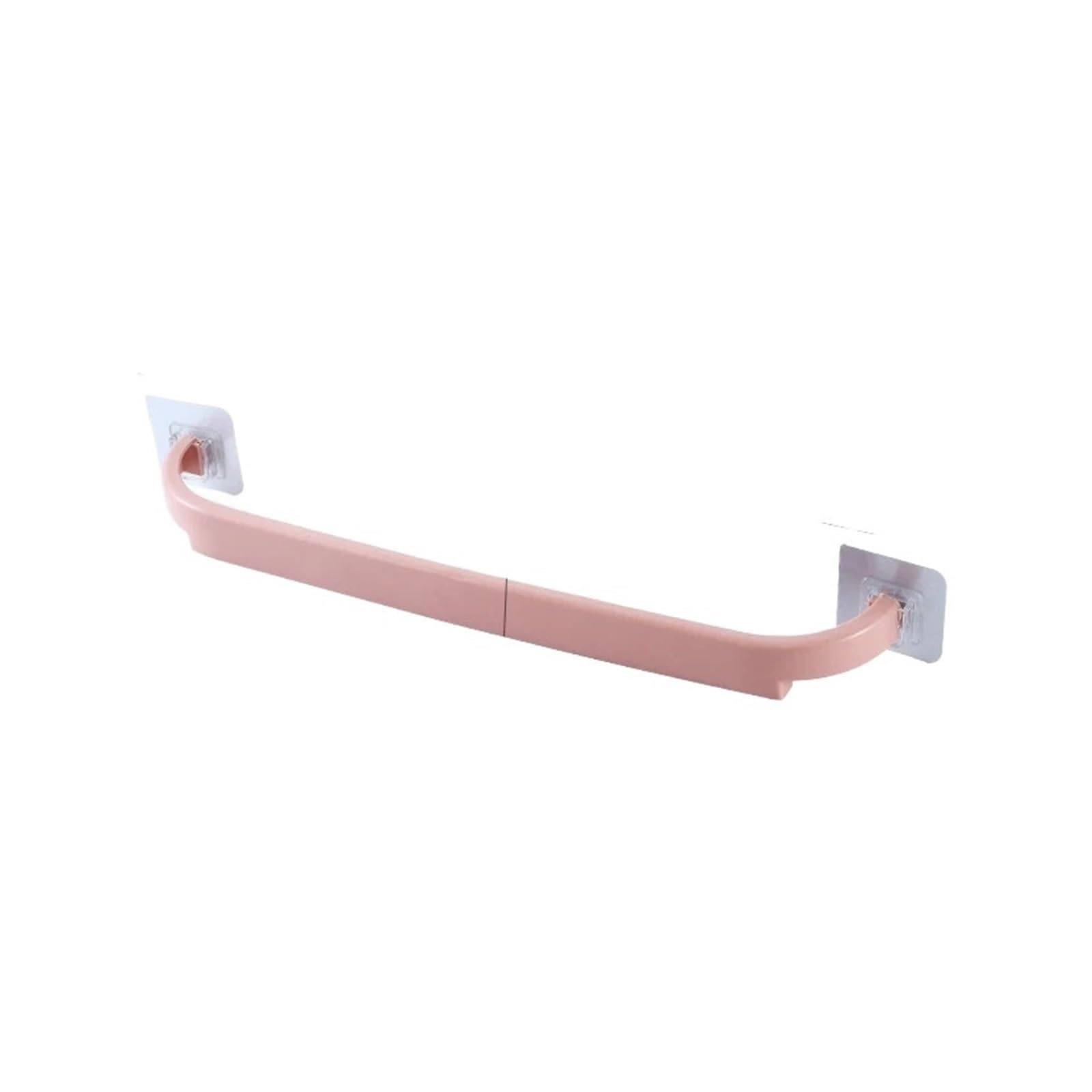 1Pc Towels Hanger Toilet Suction Cup Holder Kitchen Towel Rack Bathroom Bar Shelf Wall Mounted(Pink)