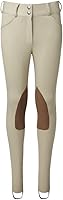 Vista 1 de Dover Saddlery Competición Wellesley para Niñas Jodhpur, Color Bronceado, Talla 12, Beige Bronceado, 12