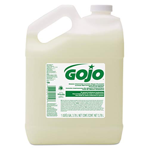 GOJO Green Certified Lotion Hand Cleaner, Floral Fragrance, 1 Gallon Lotion Hand Soap Pour Bottle (Pack of 4) - 1865-04