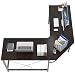 Soges 59" x 59" Large L-Shaped Desk Computer Desk L Desk Office Desk Workstation Desk, Black CS-ZJ02-BK