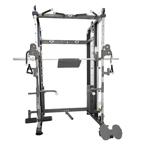 Image of Gym24 Functional Trainer with Smith Machine G24FTS501 | 80 kg PVC Weight Stack Each Side | Home Gym Setup with Accessories | 450 kg Machine | Free Installation