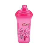 Nûby ID10366PINK auslaufsicherer Trinkbecher Color mit Motiv, 270 ml, rosa