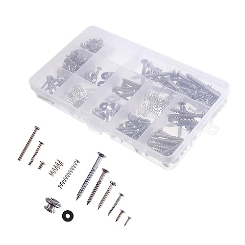 Kit de vis et boutons de sangle pour guitare Toyvian avec sa boîte