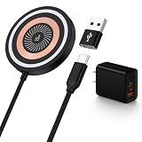 Magnetic Samsung Wireless Charger for Galaxy S26 Ultra S26+ S26 S25 S24 S23 S22 S21 S20 Z Flip Fold 7 6 5 Note 20,MagSafe Wireless Fast Charging Pad & USB C Wall Charging Block for iPhone 17 16 15 14