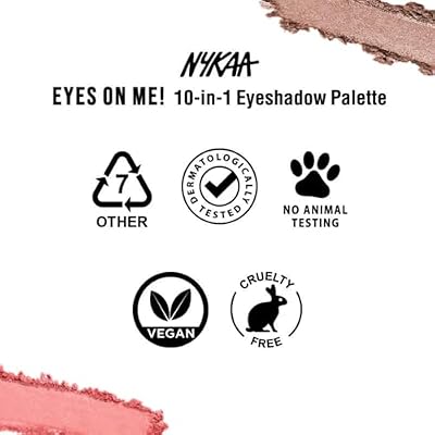 Nykaa Cosmetics Eyes On Me 10-in-1 Eyeshadow Palette, Daydreaming, 1 pc - Intense Pigment Eye Makeup - Long-Wearing Eye Shadow, Easy to Blend