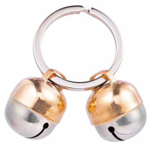 Beau's Bells 2 Extra Loud Cat & Dog Bells | Pet Tracker | Save Birds & Wildlife | Luxury Handmade Copper (Large)