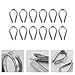 SECFOU 24pcs 304 Stainless Steel Chicken Heart Ring Thimble Rigging Cable Clamps Heavy Duty Wire Rope Thimbles for Industrial Lifting and Rigging Applications